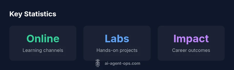 Infographic showing learning paths and outcomes for AI agents