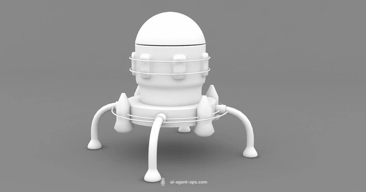 3D AI Agent Artwork - Ai Agent Ops